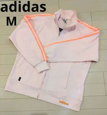 미사용 adidas 저지 긴팔 핑크 오렌지 M