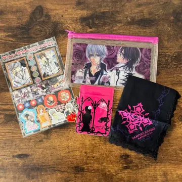 뱀파이어 기사 LaLa 부록 패스 케이스 씰 클리어 케이스 손수건