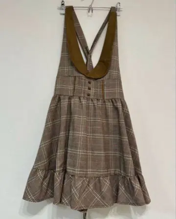 [ ARROW a.r.w ] 체크 무늬 살로펫 원피스