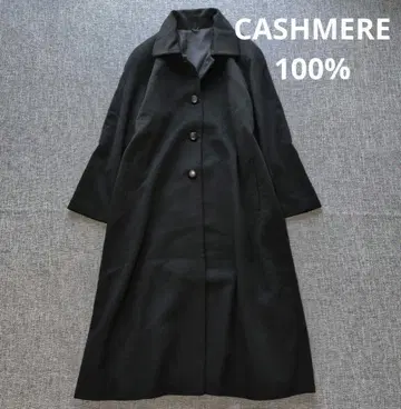캐시미어 100% 여성용 발마칸 코트 넉넉한 착용감 없는 새상품급