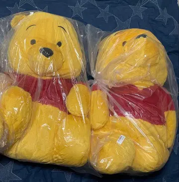 [ 2체 세트 ] 곰돌이 푸 그랑데 봉제 인형 앉은 ver.