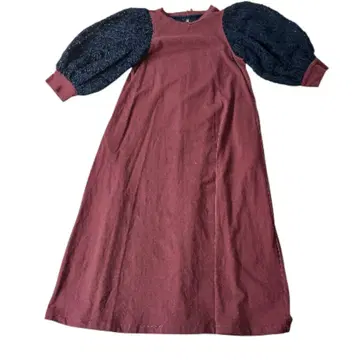 지나시스 볼륨 슬리브 티셔츠 원피스 JEANASIS