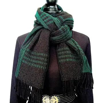 [ 그린 ] 이탈리아제 체크 무늬 머플러 NORDSTROM 노드스트롬