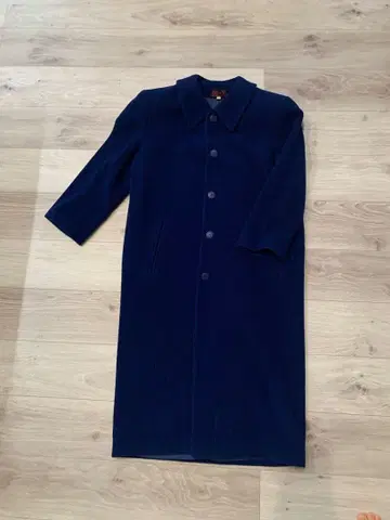 Miss X 네이비 롱 코트