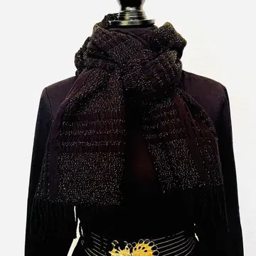 [ 블랙 ] 이탈리아제 체크 무늬 머플러 NORDSTROM 노드스트롬