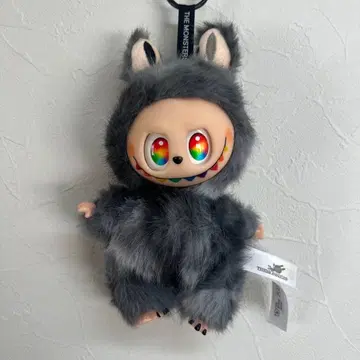 THE MONSTER LABUBU 그레이 봉제 인형
