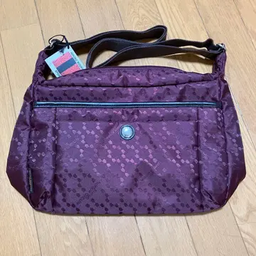 코시노 히로코 숄더백 와인 레드 경량 새상품