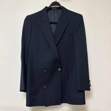 네이비 더블 브레스트 비즈니스 자켓