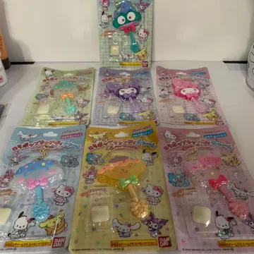 BANDAI 헬로키티 롤리팝 캔디 키링 7개 세트