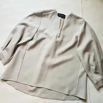 새상품급 smile orchid 블라우스 포멀 펄