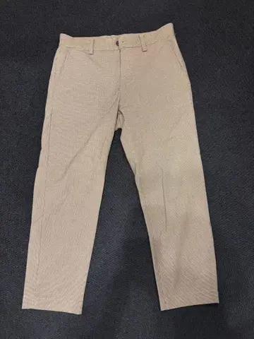 ZARA 자라 베이지 체크 무늬 슬랙스 M
