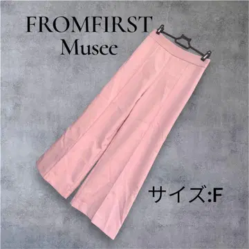 632 스트레이트 와이드 팬츠 프리 핑크 프로마쥬 퍼스트 뮤제