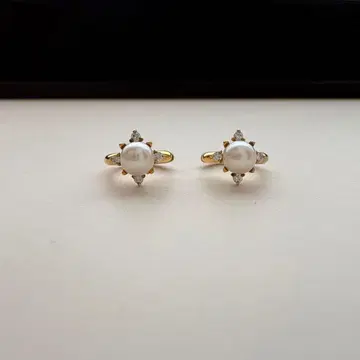 ete 담수 진주 비즈 귀걸이