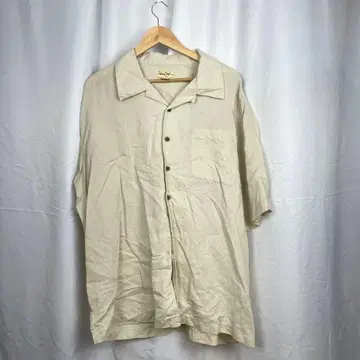 90s USA label 라미 코튼 오픈 칼라 셔츠 단장 오픈 카라