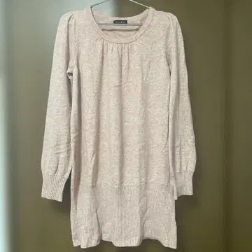 LOUNIE 여성용 살몬 핑크 울 니트 스웨터