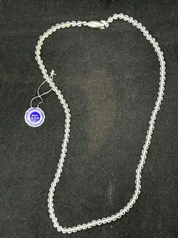 최고급 본수정 목걸이 클로징 실버 4mm