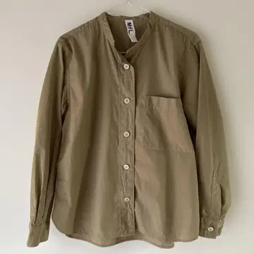 MHL. 카키 버튼업 셔츠