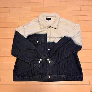 멜랑주 그라데이션 데님 자켓