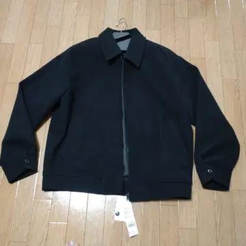 글로벌 워크 울리 테크 지퍼 블루종 M 사이즈 블랙