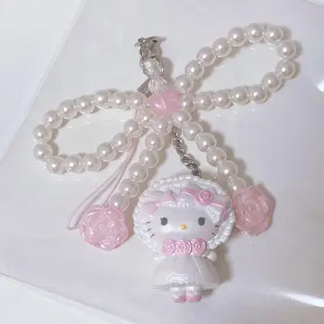 산리오 화이트 프릴 디자인 시리즈 시크릿 스트랩