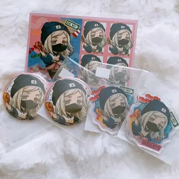 산즈 하루치요 브로마이드 캔뱃지 아크릴 키링 마루쿠지