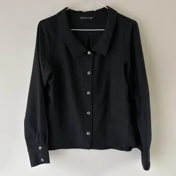 미즈이로 인드 블랙 긴팔 셔츠