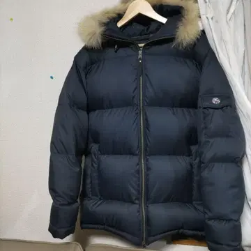 AIGLE 네이비 퍼 다운 자켓 XL