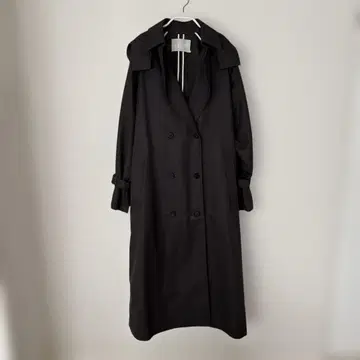 [ ICB ] 블랙 탈부착 후드 트렌치코트 탄탄한 소재 아이씨비