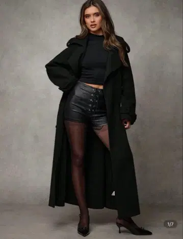 SHEIN BAE 버튼 다운 캐주얼 자켓 롱 코트