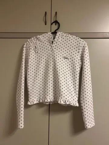 물방울 패턴 후드티