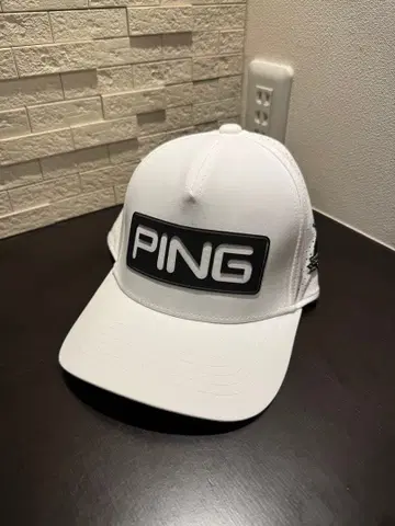 PING 투어 캡 화이트 미사용 새상품