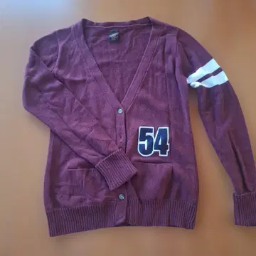 거의 새상품! Ungrid 버건디 V넥 가디건