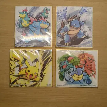 포켓몬 아트 색지 4장 세트