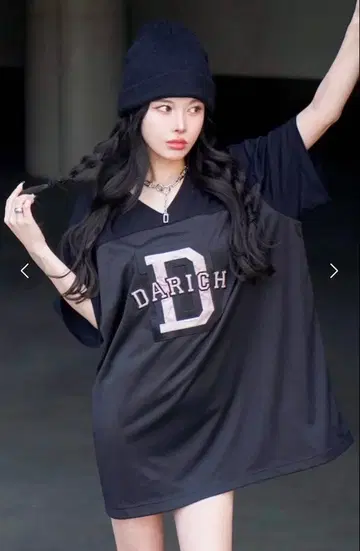 다리치 메쉬 아플리케 빅 T셔츠 BLK