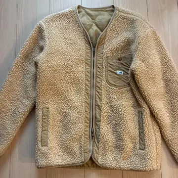 베이지 플리스 자켓