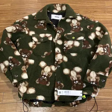 BARROW 곰 무늬 플리스 자켓