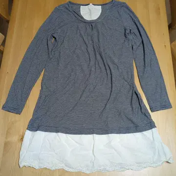 상의 체크 얇은 소재 긴팔