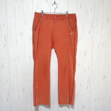 Y208 adidas 아디다스 골프웨어 팬츠 오렌지 화려함