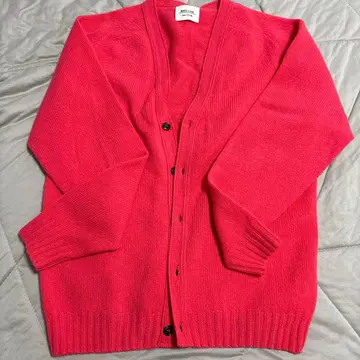 MORRIS & SONS 핑크 니트 가디건