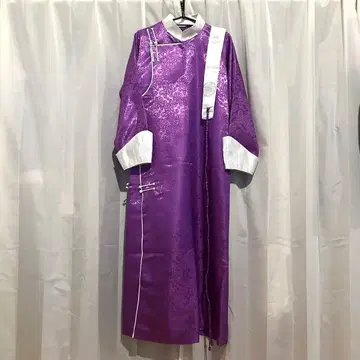 레어 몽골 의류 데일 민족 의상 실크 아시아 한정판