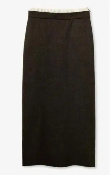 미라 오웬 허리 디자인 스트레이트 롱 스커트