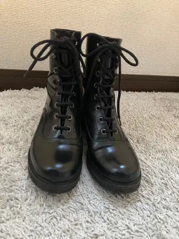 코토니에 레이스업 가죽 부츠 36