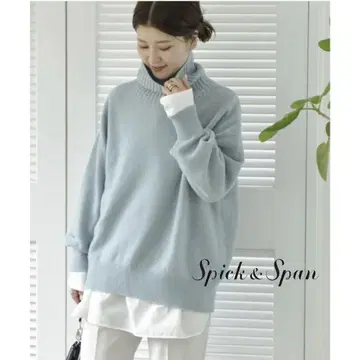 스픽 앤 스팬 울 캐시미어 터틀넥 풀오버 최근 모델