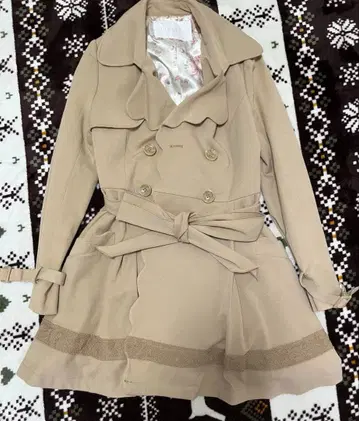 LIZ LISA 리즈리사 코트 롱 코트 스커트 코트 브라운