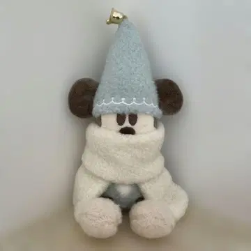 스카이블루 릴린린 봉제 인형 배지