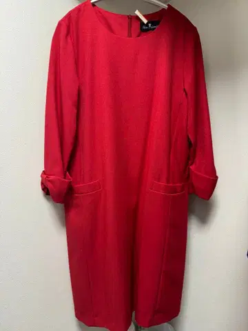 blanc en blanche 마터니티 빨간색 원피스