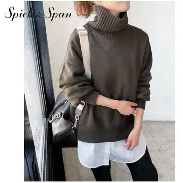 [ 새상품급 ] 스픽 앤 스팬 울 캐시미어 터틀넥 풀오버