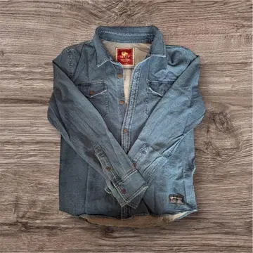 ELKEX 데님 셔츠 S 사이즈 데님 블루