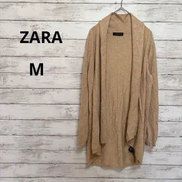 [ 자라 ] ZARA 롱 가디건 ( M ) 베이지 겉옷 베이직