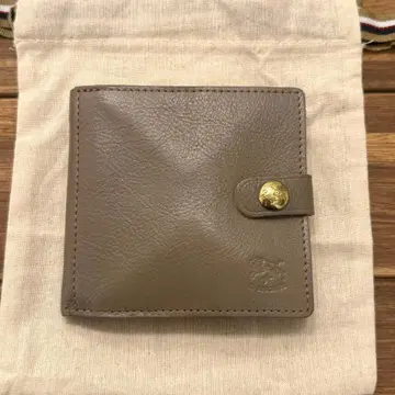 새상품 일비종떼 접이식 지갑 토르톨라 그레이 베이지